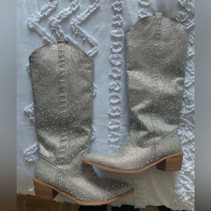Rhinestone boots